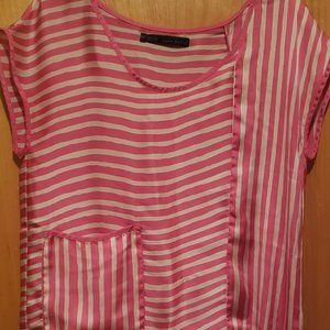 Zara Pink & Cream Tunic